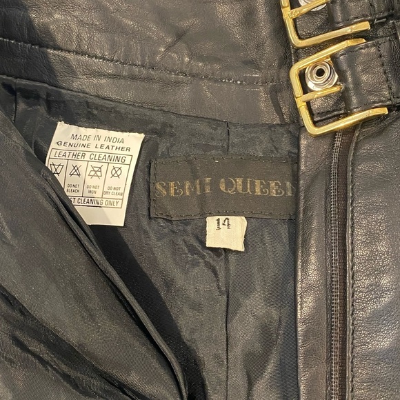 Vintage High Quality Genuine Leather Shorts NWOT - Picture 3 of 6